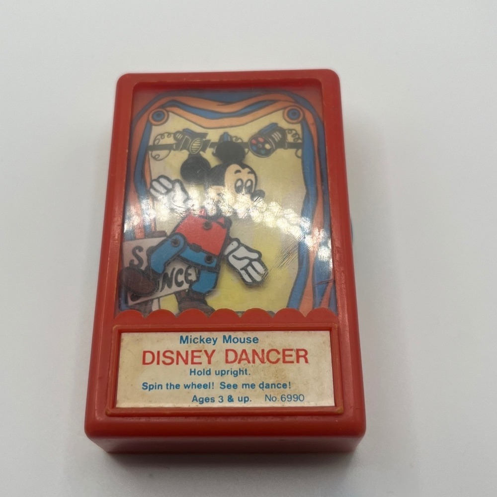Disney Mickey Mouse Toy Kids OS Red Good Vintage Illco Dancer No 6990‎